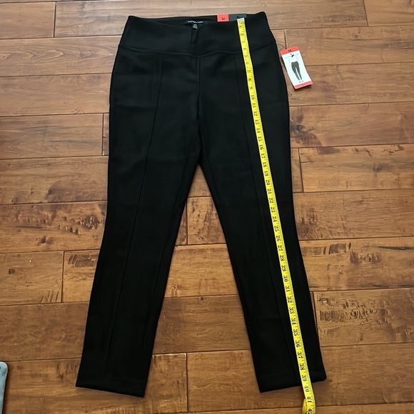NWT Andrew Marc black Faux Suede Skinny Pants Size M - Picture 7 of 12